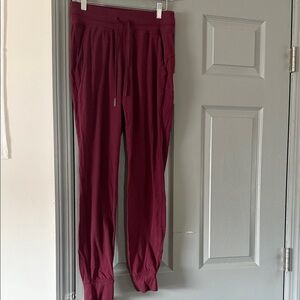 Burgundy lululemon Jogger Pants